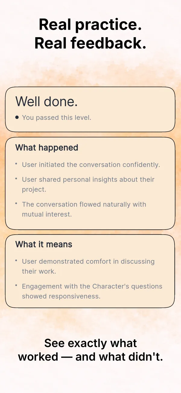 Get feedback & level up