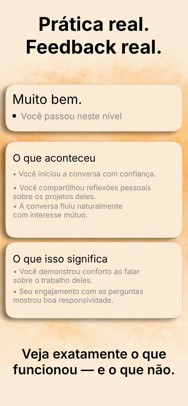 Recevez du feedback et progressez